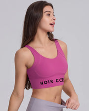 Noir Cœur Pink Gym Top