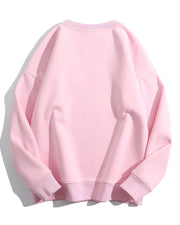 Noir Cœur Oversized Pink Sweater