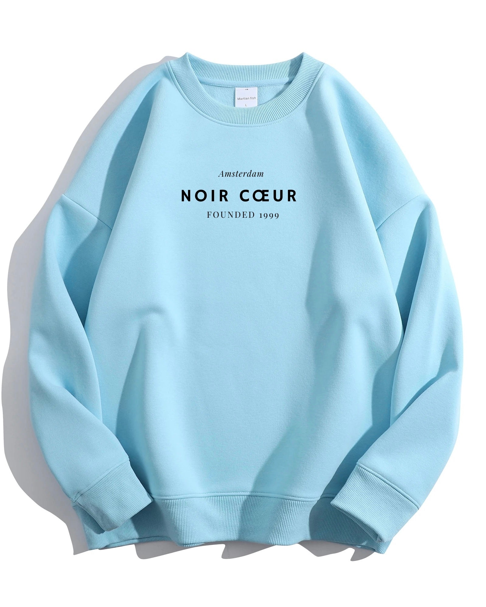 Noir Cœur Oversized Blue Sweater