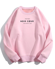 Noir Cœur Oversized Pink Sweater