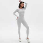 Noir Cœur White Long Sleeve Co-ord Set