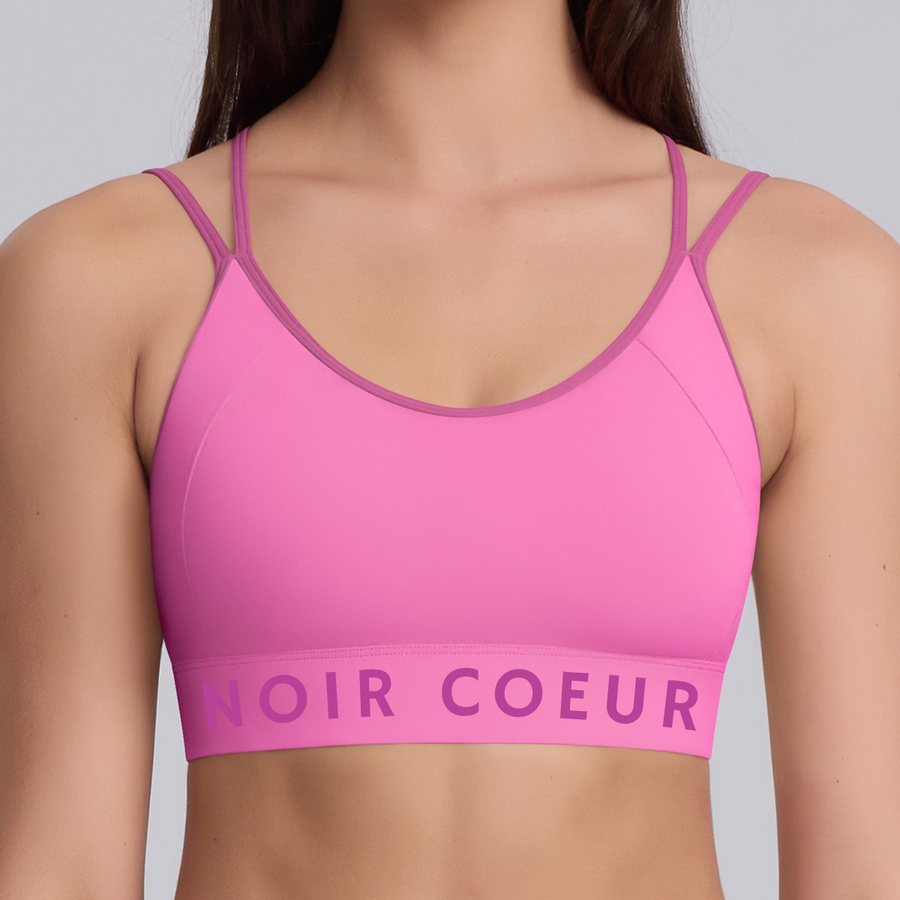 Noir Cœur Pink Strong Back Top