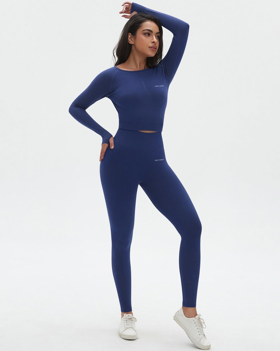 Noir Cœur Dark Blue Co-ord Set