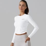 Noir Cœur White Long Sleeve Top