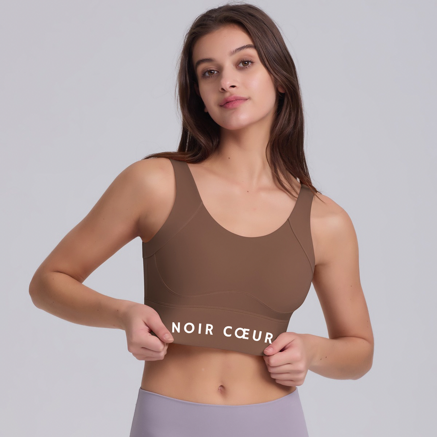 Noir Cœur Brown Gym Top