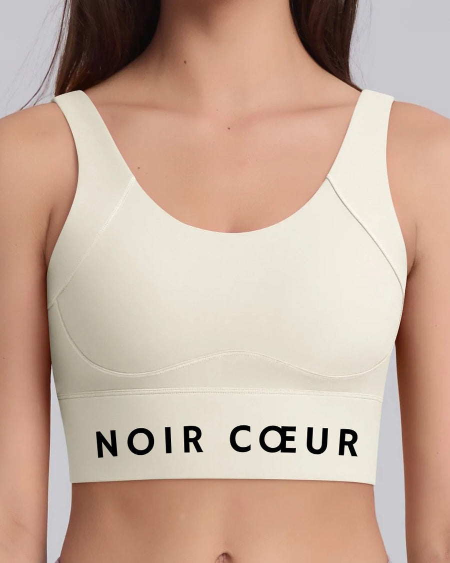 Noir Cœur Light Crème Gym Top