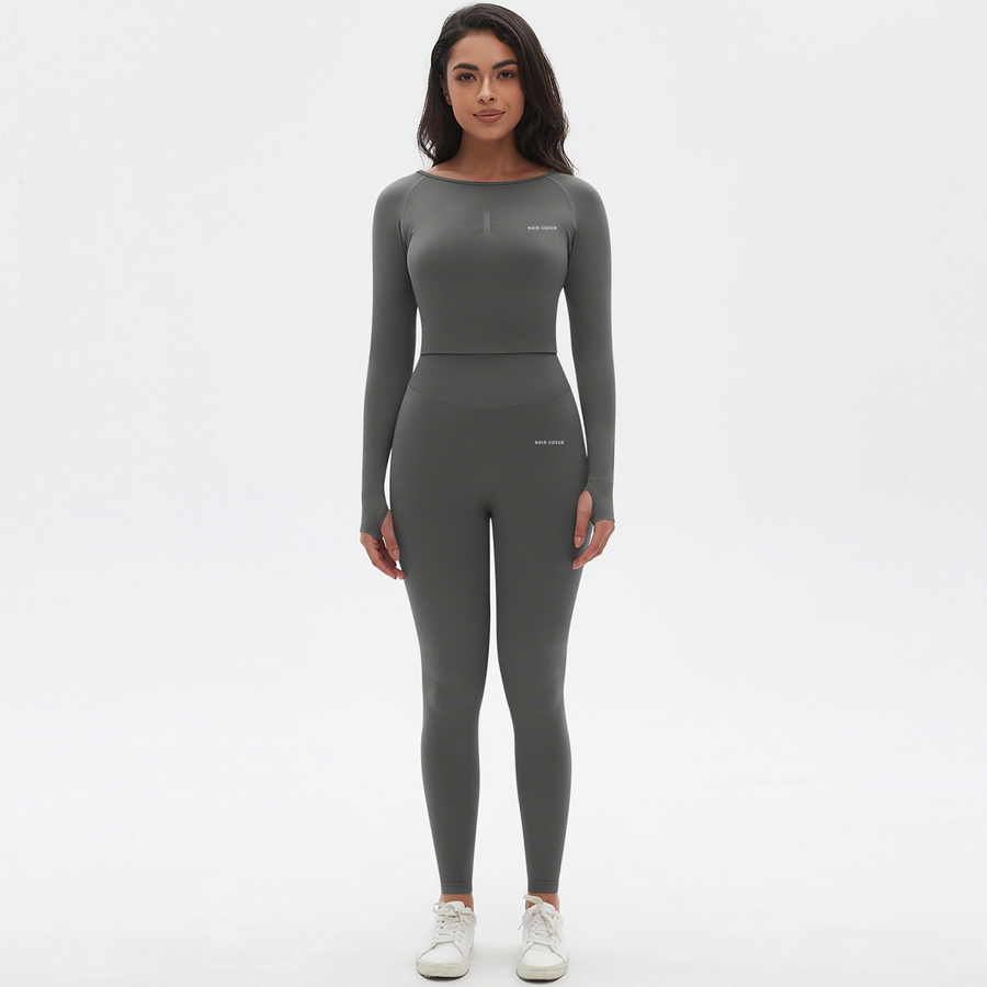 Noir Cœur Dark Grey Co-ord Set