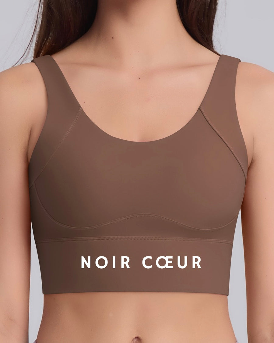 Noir Cœur Brown Gym Top