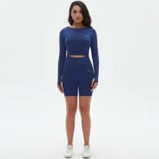 Noir Cœur Dark Blue Co-ord Set